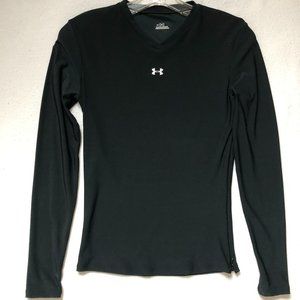 Under Armour Long Sleeve Compression Training Shirt, Black, Medium.